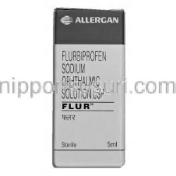 フルール Flur, フルルビプロフェン 5ml 点眼薬 箱