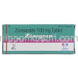 ゾネグラン Zonegran, ゾニサミド, 100mg, 錠 箱