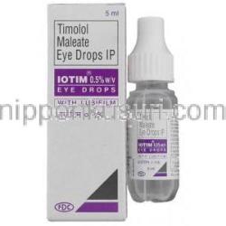 イオチム  Iotim, マレイン酸チモロール, 0.5% 5ml 点眼薬 (FDC)