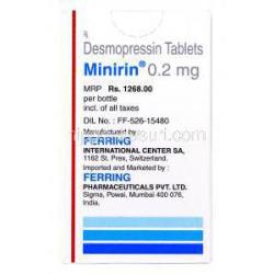 ミニリン Minirin, デスモプレシン 0.2mg 錠, 製造者情報