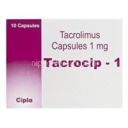 Tacrocip-1　タクロシップ、ジェネリックプログラフ、タクロリムス1mg　箱