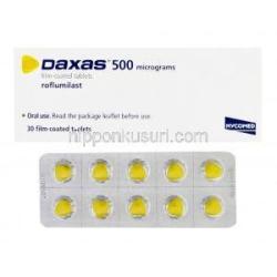ダクサス Daxas、ロフルミラスト 500mcg 箱、錠剤