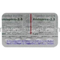 アムロプレス-2.5,  ノルバスク ジェネリック)錠 アムロジヒン　2.5mg 錠　シート販売
