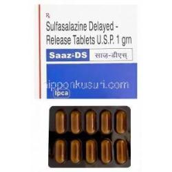 ザーツ-DS、ジェネリックアザルフィジン、スルファサラジン1gm 遅延放出錠剤