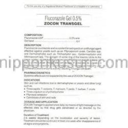 ゾコン・トランスジェル, フルコナゾール 0.5 % 15グラム ゲル (FDC) 情報シート1