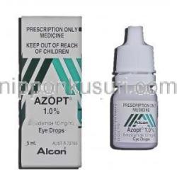 エイゾプト Azopt, ブリンゾラミド 1 % x 5ml 点眼薬 (Alcon)