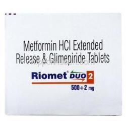 リオメット デュオ 2 XR, メトホルミン/ グリメピリド