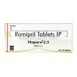 ホペース 2.5 , ラミプリル2.5mg, 錠剤, 箱表面