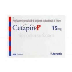Cetapin P, Generic ACTOplus MET, BioDib-M15, ピオグリタゾン/メトホルミン 15mg 箱