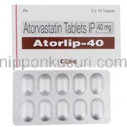 アトルバスタチン (リピトール ジェネリック) , Atorlip　 40 mg
