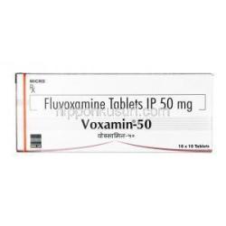 ボキサミン,フルボキサミン50 mg, 錠剤, 箱表面