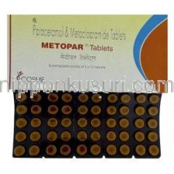 アセトアミノフェン/メトクロプラミド, メトパー METOPAR 500mg/ 5mg 錠 (COSME FARMA)