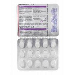 グルホルミン I (メトホルミン) 500mg 錠剤
