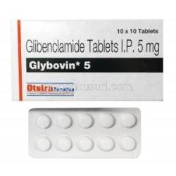 グリボビン, グリベンクラミド5mg 箱、錠剤
