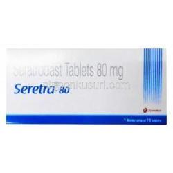 セレトラ-80, セラトロダスト, 80mg, 錠剤, 製造元：Zuventus,　箱表面