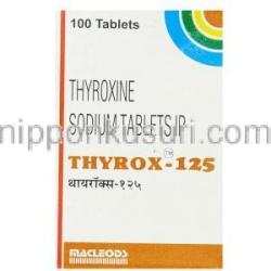 Thyrox チロキシン  125  mcg