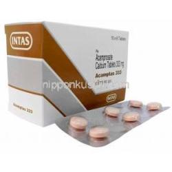 アカンプタス, アカンプロセート 333 mg, 製造元：Intas Pharmaceuticals Ltd, 箱, シート