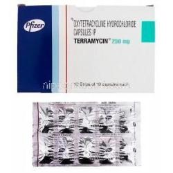 テラマイシン Terramycin, オキシテトラサイクリン 250mg 錠 (Pfizer)