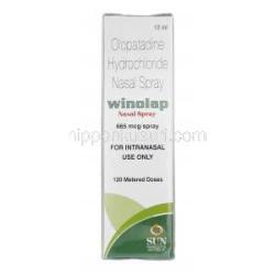 ウィノラップ Winolap, パタネーゼ ジェネリック, オロパタジン塩酸塩 665 mcg 120MD, 点鼻薬, 箱