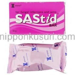 サスティッド  Sastid, サリチル酸 / 沈降硫黄配合 50gm  固体石鹸 （GSK/Stiefel）
