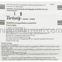 ツインリックス Twinrix 大人用 A・B型肝炎ワクチン注射 (GSK) 情報シート1