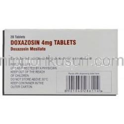 ドクサゾシン Doxazosin, カルデナリンジェネリックド, キサゾシン 4mg 錠 (Medreich) 保存方法
