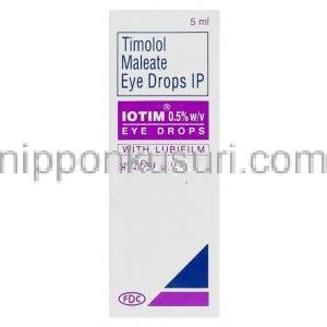 イオチム, マレイン酸チモロール, 0.5% 5ml 点眼薬 （FDC） 箱