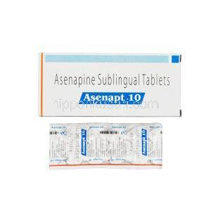 アセナプト 10, サフレイスジェネリック，アセナピンマレイン酸塩 10mg 舌下錠