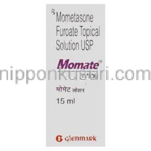メタゾンフロ酸エステル（エロコン ジェネリック). Momate, 0.1% 15 ml ローション (Glenmark)