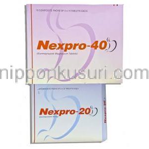 ネクスプロ, エソメプラゾール 20MG 40 mg 錠