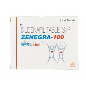 ゼネグラ-100, シルデナフィル 100mg　箱