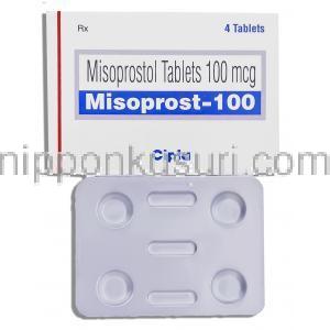 ミソプロストール　Misoprost 100 mcg 錠(Cipla)