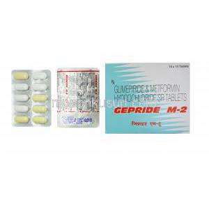 ゲブライドM-2, グリメピリド/塩酸メトホルミン 2mg/500mg, 10錠