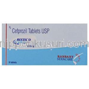 セフプロジル（REFZIL Oジェネリック）, Cefzil 500mg 錠 (Ranbaxy)