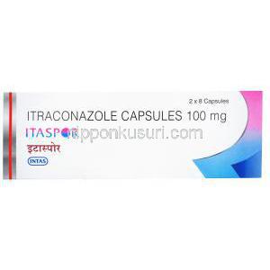 イタスポール,スポラノックスジェネリック,イトラコナゾールカプセル,　100 mg, 16カプセル,