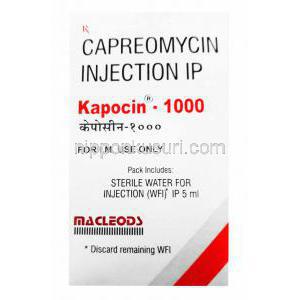 カパスタット ジェネリック,　カプレオマイシン注射,カポシン-1000, 製造元：Macleods