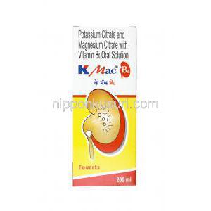 K マック B6 内服液 (クエン酸マグネシウム/ クエン酸カリウム/ ビタミンB6) 箱