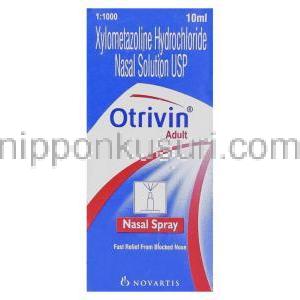 キシロメタゾリン塩酸塩(Otrivine Generic） 0.1% 10ml　鼻スプレー