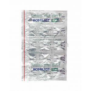 ロミラスト (モンテルカスト) 10mg 錠剤