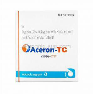 アセロン TC (アセクロフェナク/ アセトアミノフェン/ トリプシンキモトリプシン) 箱