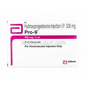 プロ 9 注射 (ヒドロキシプロゲステロンカプロン酸エステル) 箱
