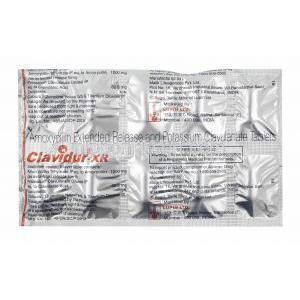 クラビデュール XR (アモキシシリン/ クラブラン酸) 錠剤