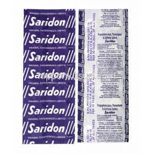 サリドン (アセトアミノフェン/ カフェイン/ プロピフェナゾン) 錠剤
