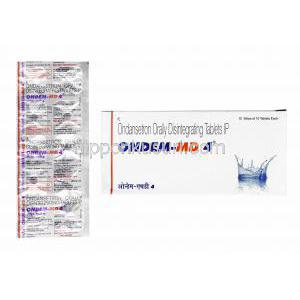 オンデム MD (オンダンセトロン) 4mg 箱、錠剤