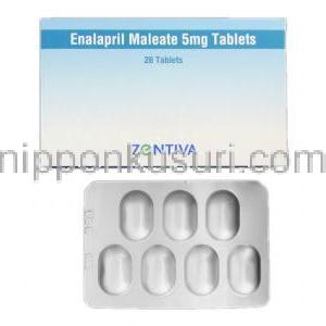 エナラプリル Enalapril, レニベース ジェネリック, エナラプリル 5mg, 錠