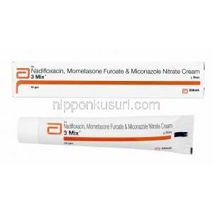 3 ミックスクリーム (ミコナゾール/ モメタゾン/ ナジフロキサシン)