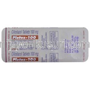 シロスタゾール(ジェネリック・プレタール) 100 mg 包装