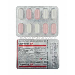 ダイアベトロール SR (グリベンクラミド/ メトホルミン) 錠剤 (徐放性)