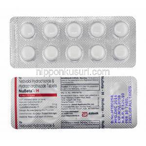 ヌベタ H (ネビボロール/ ヒドロクロロチアジド) 錠剤