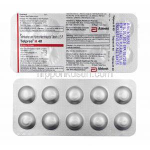 テルプレス H (テルミサルタン/ ヒドロクロロチアジド) 40mg 錠剤